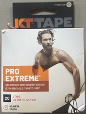 KT Tape Pro Extreme Synthetic Kinesiology Athletic Tape 20 Precut Strips