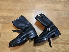 Chippewa men's 7 D engineer motorcycle steel toe black boots made in USA 27863