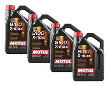 Motul Usa 8100 X-Max 0W40 Oil Case 4 x 5 Liter Bottle