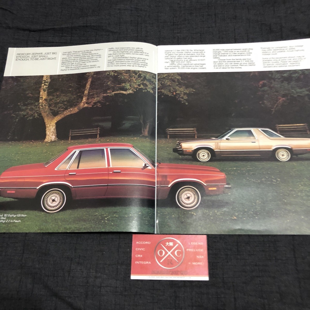 Vintage 1982 Mercury Zephyr Brochure Catalog Prospekt Rare 78-83