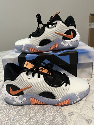 Size 5.5 Men's Women's 7 Nike PG 6 Fluoro White Black DC1974-100