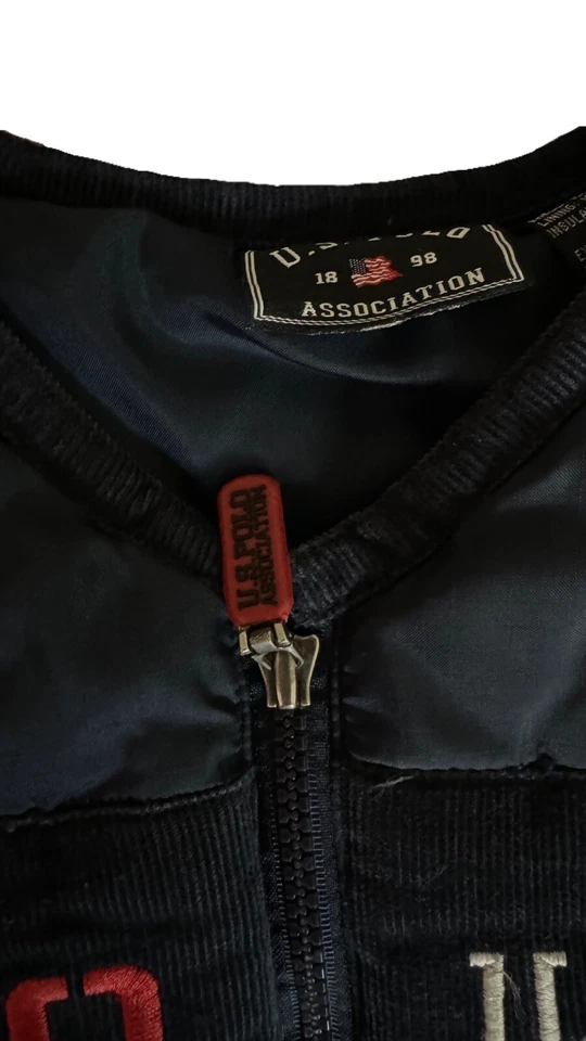 Chaleco acolchado acolchado Lauren 5/6 azul Y2K vintage US POLO Assn Ralph Kids Foto 3 de 4