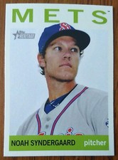 NOAH SYNDERGAARD, 2013 TOPPS HERITAGE #139, METS
