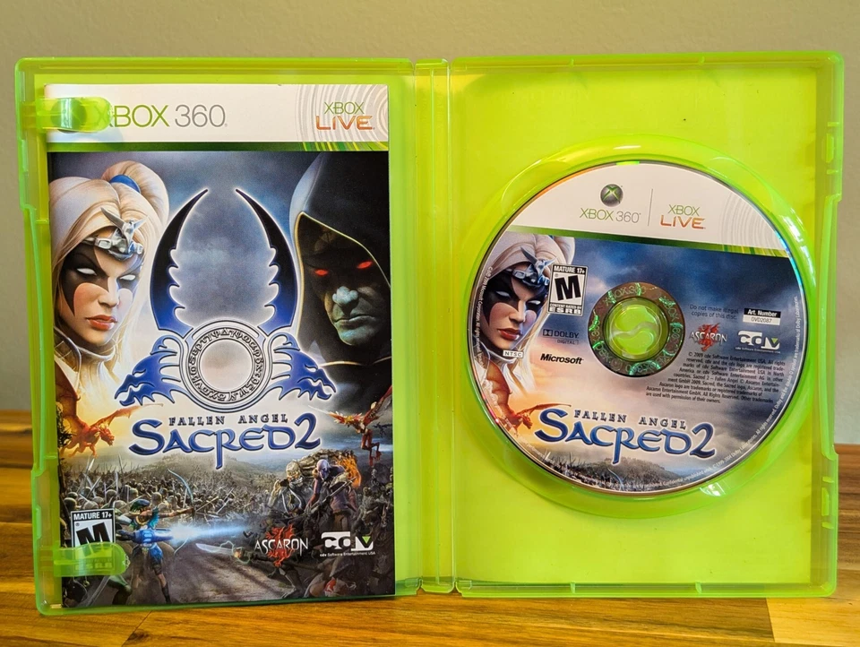Sacred 2: Fallen Angel (Microsoft Xbox 360, 2009) Complete CIB VG - Mint Disc! - Image 4 of 4
