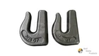 2 Weld on Grab Chain Hooks 5/16" G70 WLL 4,700 Bucket Trailer Rigging 0900103