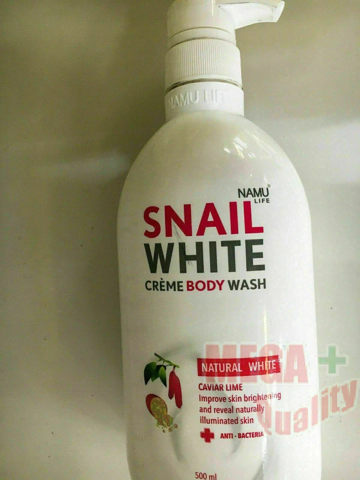 300ml. NAMU SNAIL WHITE Booster Lotion + 500ml x 2 Shower Cream - Image 3 of 4