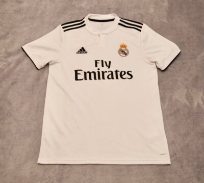 REAL MADRID ADIDAS 2018/2019 FOOTBALL HOME JERSEY SOCCER / SIZE  M   
