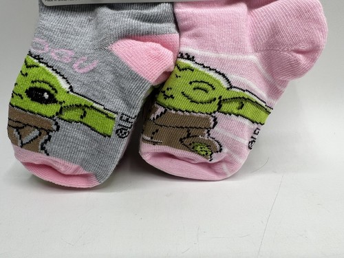 Girls Size 2T-3T Disney Star Wars Mandalorian 10-Pairs Toddler Socks Safety Toes - Picture 3 of 6