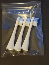 3 Pk Smileactives Vibrite Sonic Electric Toothbrush replacement Heads x3