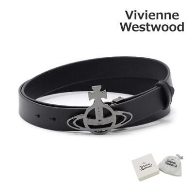 Vivienne Westwood Belt BELTS LINE ORB BUCKLE Black Gunmetal Vivienne Westwood Belt BELTS LINE ORB BUCKLE Black Gunmetal