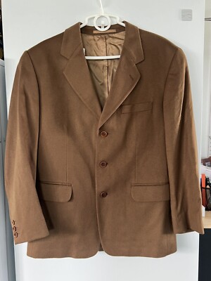 Lanificio F.lli Cerruti Dal 1881 Mens Blazer- Brown Kashmiri 100%