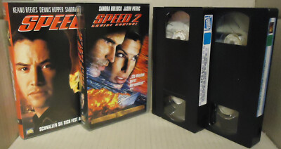 Sandra Bullock  Keanu Reeves   SPEED + SPEED 2   VHS Raritäten