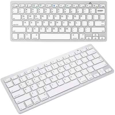 Kabellose Bluetooth-Tastatur für PC, Mac, iPad, Tablet   Schlank & Kompakt   Neu