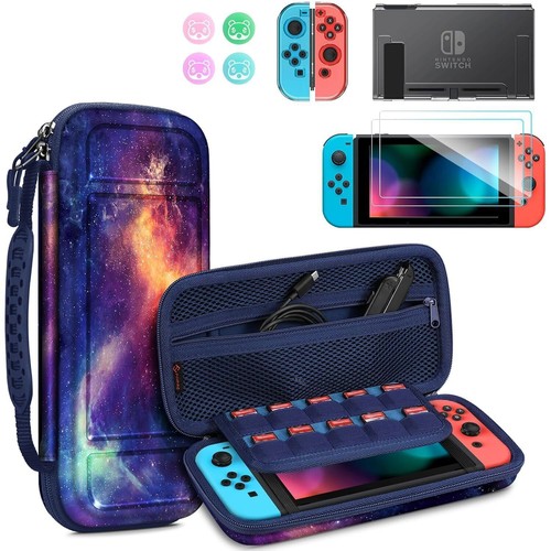 Paquete de accesorios para Nintendo Switch 10 en 1 con estuche protector de pantalla - Imagen 10 de 10