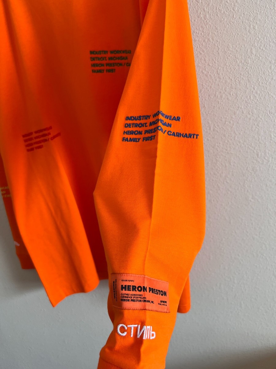 Heron Preston x Carhartt WIP Embroidered Long Sleeve - Size Heron Preston x Carhartt WIP Embroidered Long Sleeve - Size