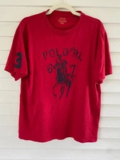 Polo Ralph Lauren Big Pony T Shirt #3 Youth X-Large 18-20 RL-67 Red Blue Horse