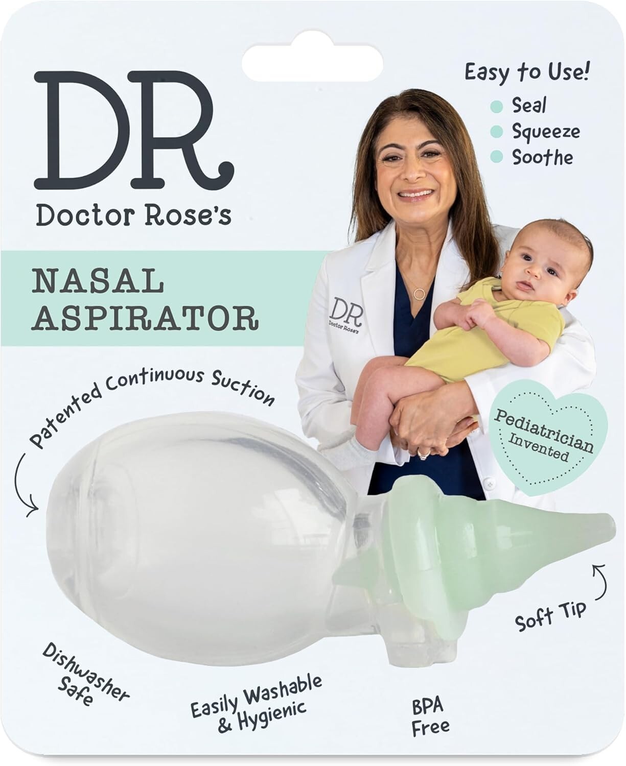 Dr. Rose’s Baby Nasal Aspirator – Dual Suction Snot Remover for Kids & Infants