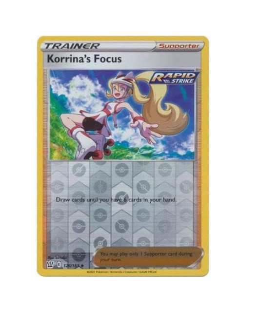 Pokemon - Korrina's Focus - 128/163 - Reverse Holo - Battle Styles
