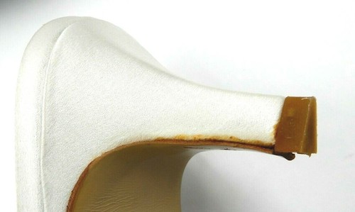 ERIN COLE DESIGN WHITE SILK SATIN BRIDAL DRESS SHOES STAR ~ WOMEN'S SIZE: 8 M - Picture 10 of 12