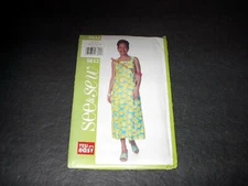 See & Sew Pattern 5612 Misses' Fitted A-Line Dress w/Back Zipper  12~16  Uncut