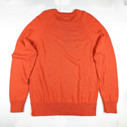 AMERICAN EAGLE Outfitters Hombre Pulóver Ultra Suave Crew Suéter LLAMA NARANJA MED - Imagen 9 de 10