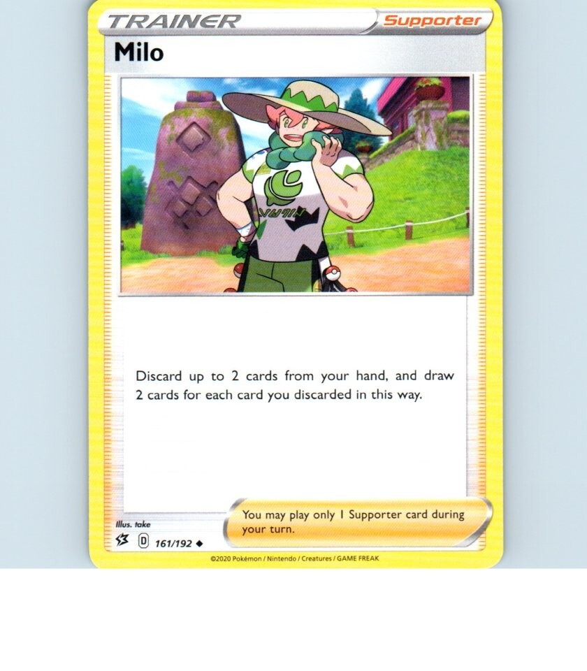 2020 Trainer Milo 161/192 Pokemon Card