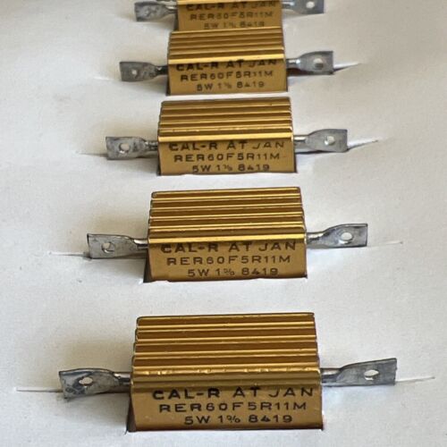 CAL-R RER60F5R11M Precision Resistors 5.11 Ohms 5 Watt 1% New 5 Pack - Picture 5 of 12