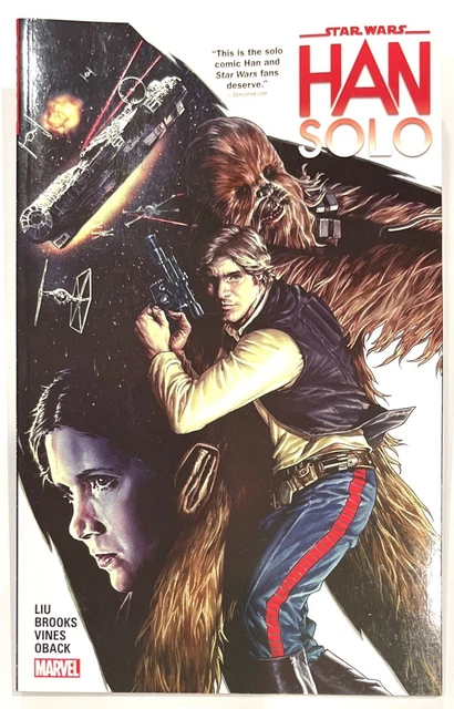 Star Wars Han Solo Trade Paperback signed inside cover by Mark Brooks w/COA