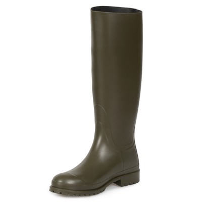 celine green rubber boots