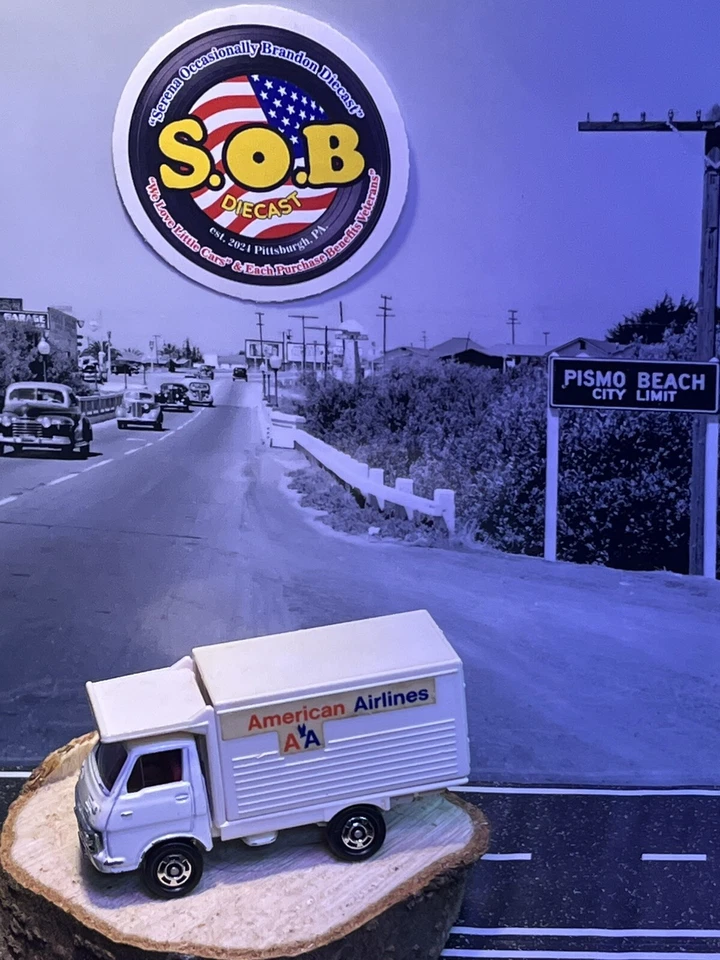 Camión de carga Tomica Tomy Isuzu American Airlines 1:57 blanco usado excelente estado Japón Foto 2 de 4