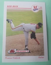 1991 Line Drive AAA #378 Rod Beck - Phoenix Firebirds 