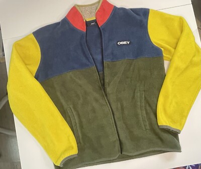 Obey Fleece Multicolor Jacket Adult S