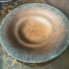 Tiffany Studios New York Bronze Doré Plate or Shallow Bowl