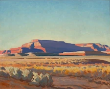 MAYNARD DIXON : Striped Mesa : Archival Art Print
