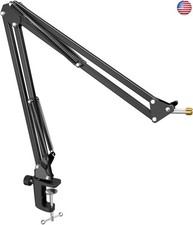 Microphone Arm Stand, FIFINE Suspension Boom Scissor Mic Stand with Heavy Duty