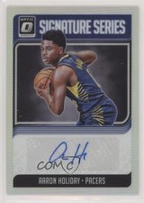 2018-19 Panini Donruss Optic Signature Series Holo Prizm Aaron Holiday Auto 4l3