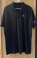 Polo golf SOLID BLACK uomo XL Nike Disney Topolino Dri-Fit poliestere