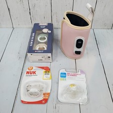 Baby Pacifiers and Bottle Warmer Bundle, BIBS Colour, NUK, MAM, Newborn
