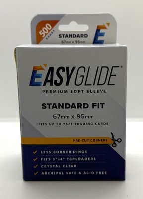 Cardshellz Easy Glide Premium Soft Sleeves 500ct w/Pre-Cut Corners (USA)