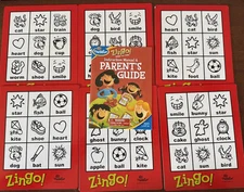 2009 Zingo Bingo Sight Words Game Replacement Pieces Parts 6 Double Sided Cards
