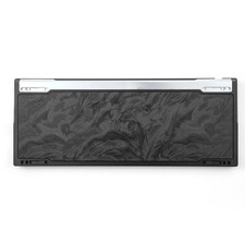 60% Mechanical Keyboard CNC milled metal case with feather engraving for gh60