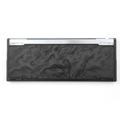 60% Mechanical Keyboard CNC milled metal case with feather engraving for gh60