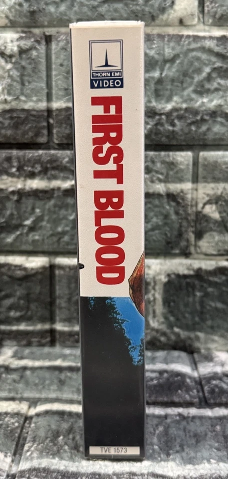 Rare HTF First Blood (VHS) Thorn EMI 1982 Rambo Sly Stallone Big Box Clamshell - Image 2 of 4