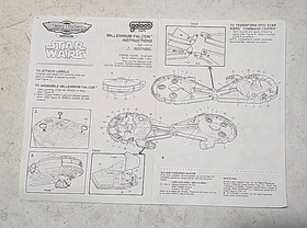 Micro Machines LARGE Star Wars Millennium Falcon Playset Galoob 1995