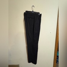 Chaps Wool blend Men's dress pants 36 X 34 black comfort stretch easy care NWT