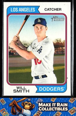 Will Smith 2023 Topps Heritage #267 Los Angeles Dodgers Baseball