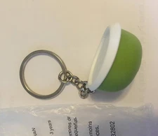 Tupperware Essentials Bowl Keychain Collectible Mini Replica Green New