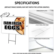 Cookies Yard Sign & Stake outdoor plastic coroplast window