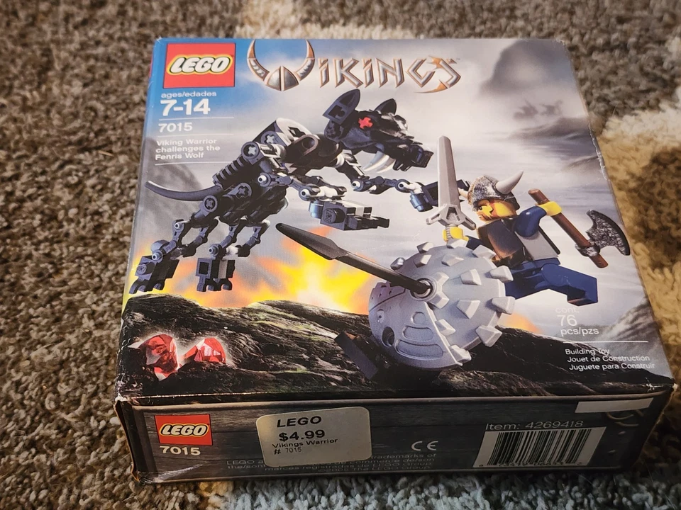 Lego 7015 Vikings Sealed Box Viking Warrior Challenges Fenris Wolf - Image 2 of 4