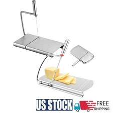 Cheese Slicer Cutter Board Stainless Steel Wi...